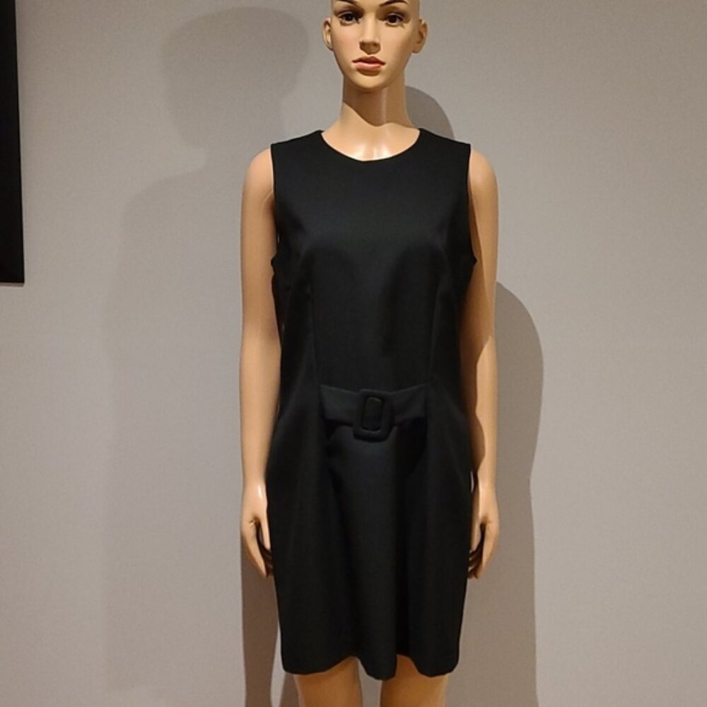 Vintage buckle front sheath dress size 11